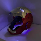 Iron Man Electronic Helmet Motorized Face Mask Wear Superhero Performance with Voice Control