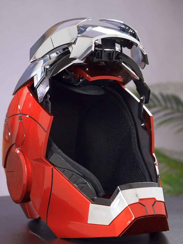 Iron Man Electronic Helmet Motorized Face Mask Wear Superhero Performance with Voice Control