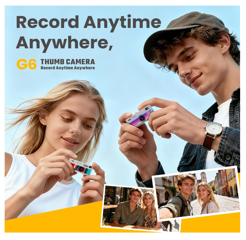 Mini Keychain Digital Camera, 1080P HD Video Recorder