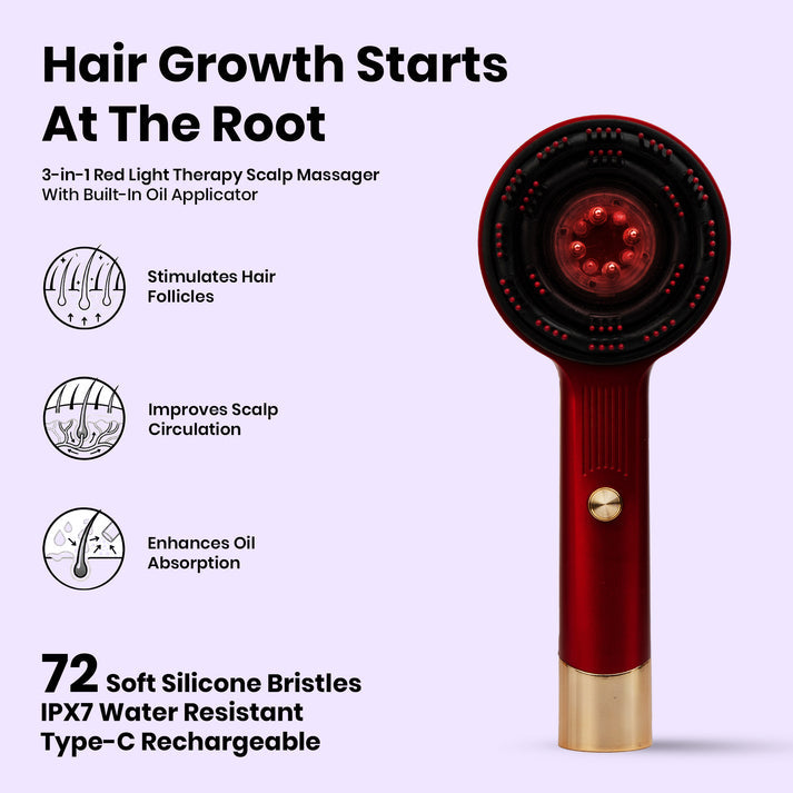 EVERYDAYZ-Red Light Therapy Scalp Massager🌟